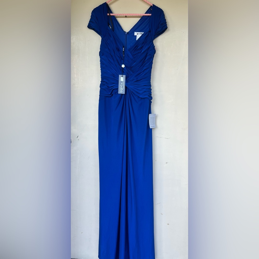 Tadashi Shoji Royal Blue Maxi Dress Size M
